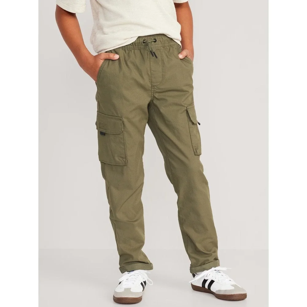 Old‎ Navy Boy's Built-In Flex Tapered Tech Cargo Pants - Alpine Tundra - Medium
